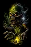 Placeholder: High_Quality_Art Digital Painting of Science experiment Horror Cronenberg Monster zombie creature by Richard Corben, Todd Schorr, T-Shirt Design, Black Background,