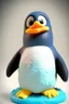 Placeholder: Cute penguin avatar full body in play-doh