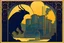 Placeholder: Indrid Cold, from The Mothman Prophecies, silhouetted by an eerie light at an old chemical factory, in the style of Alphonse Mucha and Lebbeus Woods
