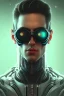 Placeholder: cyberpunk, head, men, portrai