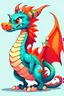 Placeholder: Cartoon style dragon female