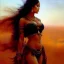 Placeholder: Drawing of beautiful face,busty Dejah Thoris,sweet stare,Mars,desert,minimal ancient armor, balanciaga fashion clothe painting by gaston bussiere, greg rutkowski, yoji shinkawa, yoshitaka amano, tsutomu nihei, donato giancola, tim hildebrandt, oil on canvas, cinematic composition, extreme detail,fit full head inside picture,16k