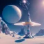 Placeholder: Spaceship landed on snowy mountain, sunny day. clear blue sky. gold. Elegant. Extremely detailed. Award winning photography. Fantasy. 8k. Cinematic lighting. Photorealistic. Dynamic lighting. Imperial colors. Crisp quality. Unreal Engine. Colourful cinematic postprocessing. Pixar. VRay.