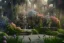 Placeholder: beautiful hyperrealistic secret flower garden in the middle of temple ruins, water fountain, birds flying, highly detailed, digital painting, trending artstation, concept art, illustration, cinematic lighting, vibrant colors, photorealism, epic, octane render