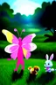 Placeholder: It was a sunny morning in the garden. Lily the butterfly flapped her wings with excitement. "Let's go on an adventure!" she said to her friends, Max the bunny and Sam the squirrel.