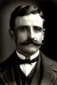 Placeholder: A mustachioed gentleman in elegant clothes with a slightly fake smile.