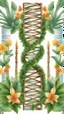 Placeholder: Color Logo DNA around it plants, white background, intricate details, highly detailed, high details, detailed portrait, masterpiece,ultra detailed, ultra quality