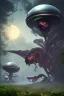 Placeholder: alien STRANGE WORLDS, bugs, finely detailed, photo realistic.