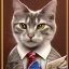 Placeholder: working cat tie office