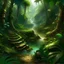 Placeholder: jungle path next to a river fantasy art