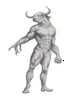 Placeholder: Centaur, a man with a bull's head