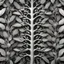 Placeholder: symmetric organic tree leaves form white silver metalic biologic art realisticv2 surrealism 4k resolution octane render flat lighting black background