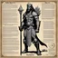 Placeholder: character concept sheet with AD&D statistics and characteristics, [high res photo by Ray Harryhausen for Mahābhārata module B3] a character of Pāṇḍavas class of King: Sahadeva — Son of the Aśvins (Twin Gods of Healing and Intuition) Epithets: Ashvineya, Madreya Qualities: Wise, analytical, and introspective — the most intellectual of the five. Skilled in astrology and prophecy. Known for his quiet devotion and foresight; he knows much but keeps silent unless duty demands. Symbolic trait: The pow