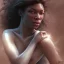 Placeholder: mix stoya michaela coel ginger, freckles, red hair, muscular by gerald brom luis royo