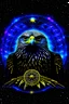 Placeholder: visionary eagle of dark matter, with celestial instance voices of reason in the background