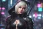 Placeholder: Spidergwen in 8k nier automata anime drawing style, venom them, cinematic mood, neon effect, close picture, rain, highly detailed, high details, detailed portrait, masterpiece,ultra detailed, ultra quality