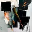 Placeholder: Minimal abstract oil paintings close up person limbs sinew and concrete fragments illuminated at night style of Justin Mortimer