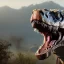 Placeholder: Blossy t rex hyper realistic bloody fangs