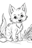 Placeholder: outline art for Pup (Wolf) coloring pages with sitch, white background, Sketch style, full body, only use outline, toddlers style, clean line art, white background, no shadows and clear and well outlined.