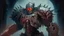 Placeholder: Machine knight, mechanical knight, gears, blood, Horror