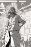 Placeholder: man with scruffy hair, stubble and a judgmental look on his face comic book style