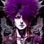 Placeholder: beautiful punk girl, hyper detailed, intricately detailed, illustration by <kilian eng> <Yoji Shinkawa>, purple tones,