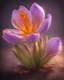Placeholder: saffron crocus. Photography. Realistic photo. HD. Glowing. 3d style