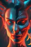 Placeholder: woman and the devil , high delicate defined details, beautiful, atmospheric, matte, 3 d 8 k octane rendered, sharp focus, illustration, high detail, ultra realistic, highly saturated colors