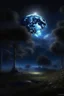 Placeholder: When the night embraces the moon and the moon illuminates the sky the cover of a song Photorealistic