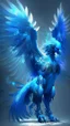 Placeholder: griphon made of blue energy