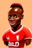 Placeholder: Sadio Mane Footballer cartoon 2d