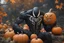 Placeholder: Venom pumpkin in nier automata artstyle, halloween them, winter, close picture, fantasy world, intricate details, highly detailed, high details, detailed portrait, masterpiece,ultra detailed, ultra quality