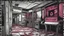 Placeholder: desolate dark arcade, horror, no humans