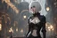 Placeholder: Hot 2B with bask in 8k nier automata artstyle, 2B them, 2B Custom, close picture, rain, fantasy world, intricate details, highly detailed, high details, detailed portrait, masterpiece,ultra detailed, ultra quality