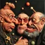 Placeholder: The oddest and funniest coagulation and mixture of friends, glossy finish, details very accentuated, stunning style, oniric, George Grosz, Max Ernst, hyperphotography, blatant, gross, very funny