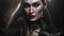 Placeholder: Stunningly gorgeous femme fatale as mortiça addams, full body portrait, perfect face, beautiful eyes, black dress, ring light, Black lipstick, hyper realist, hyper detailed, intricated, realistic shading, unreal engine, octane, final fantasy, karol bak, greg rutkowski, rossdraws, artgerm, wlop, vallejo