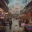 Placeholder: Insanely detailed photograph of an “artitcture plans of a city market on mainstreet” with intricate gears, intricate embroidered band, hyperdetailed painting by Ismail Inceoglu Huang Guangjian and Dan Witz CGSociety ZBrush Central fantasy art album cover art,8K, hdr, romantic, mysterious, ominous, flowers, jewelry, steam,oil,cafe,street vendor,steamship,D&D