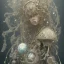 Placeholder: a beautiful japanese ultradetailed fine art photo of a cybernetic futuristic cyborg bride wearing a boho headpiece, by tom bagshaw and simon stalenhag, embroidered lace chapel veil, portrait, cybernetic implants, 5 0 mm lens, golden ratio composition, detailed face, studio photography, very detailed, humanoids, industrial robotic alloy armor, masterpiece, artstation, 8 k, highly coherent