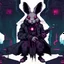 Placeholder: necromancer rabbit in the style of cyberpunk