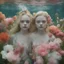 Placeholder: Elle fanning and dakota fanning , as flowers, underwater