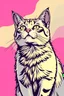 Placeholder: gig cat, line art, vector, cloring page