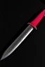 Placeholder: throwing dagger with a red serrated edge