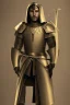 Placeholder: A handsome 30 year old knight, black hair, male bob haircut, in black-and-gold plate armor, golden katana in both hands, no beard, european