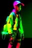 Placeholder: y2k, neon, fluo, cloth transparent, techwear, walkman, pop, origamu