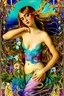 Placeholder: art by Salvador Dali in the style of Alfons Mucha, psychedelic colors, Suki Waterhouse as a mermaid in a lepidoptera dream, mystic scene with scientific detail, magic royalistic backlight, Dynamic lighting, sharp focus, expensive. 35mm professional lighting, intricately detailed, volumetric