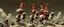 Placeholder: gnomes riding cats with lances in the style of Escher and Giger