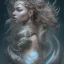 Placeholder: sango fantasy, fantasy magic, intricate, sharp focus, illustration, highly detailed, digital painting, concept art, matte, artgerm and paul lewin and kehinde wiley, masterpiece sexy lips Asian afro lips black African lady body mermaid Dragon head silver bright rain lady outer space mermaid pretty skull head