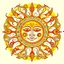 Placeholder: stylized sun