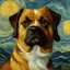 Placeholder: Portrait of a dog by Van Gogh