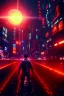 Placeholder: Still Thriller scene, Kaneda of Akira anime, neotokyo city background, retro futuristic style, glow eyes, cinematic, Ultra realistic, wide angle view, soft color, highly detailed, unreal engine 5, RTX, ultra detail, volumetric lighting, 3d, finely drawn, high definition.